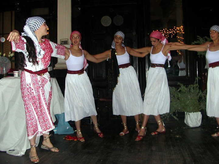 Female dabke dancers
